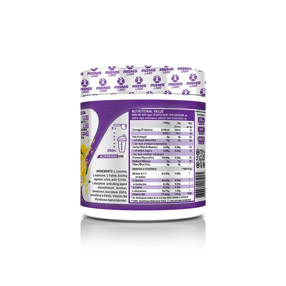 RGNS BCAA 2:1:1+ L-Glutamine Lemon